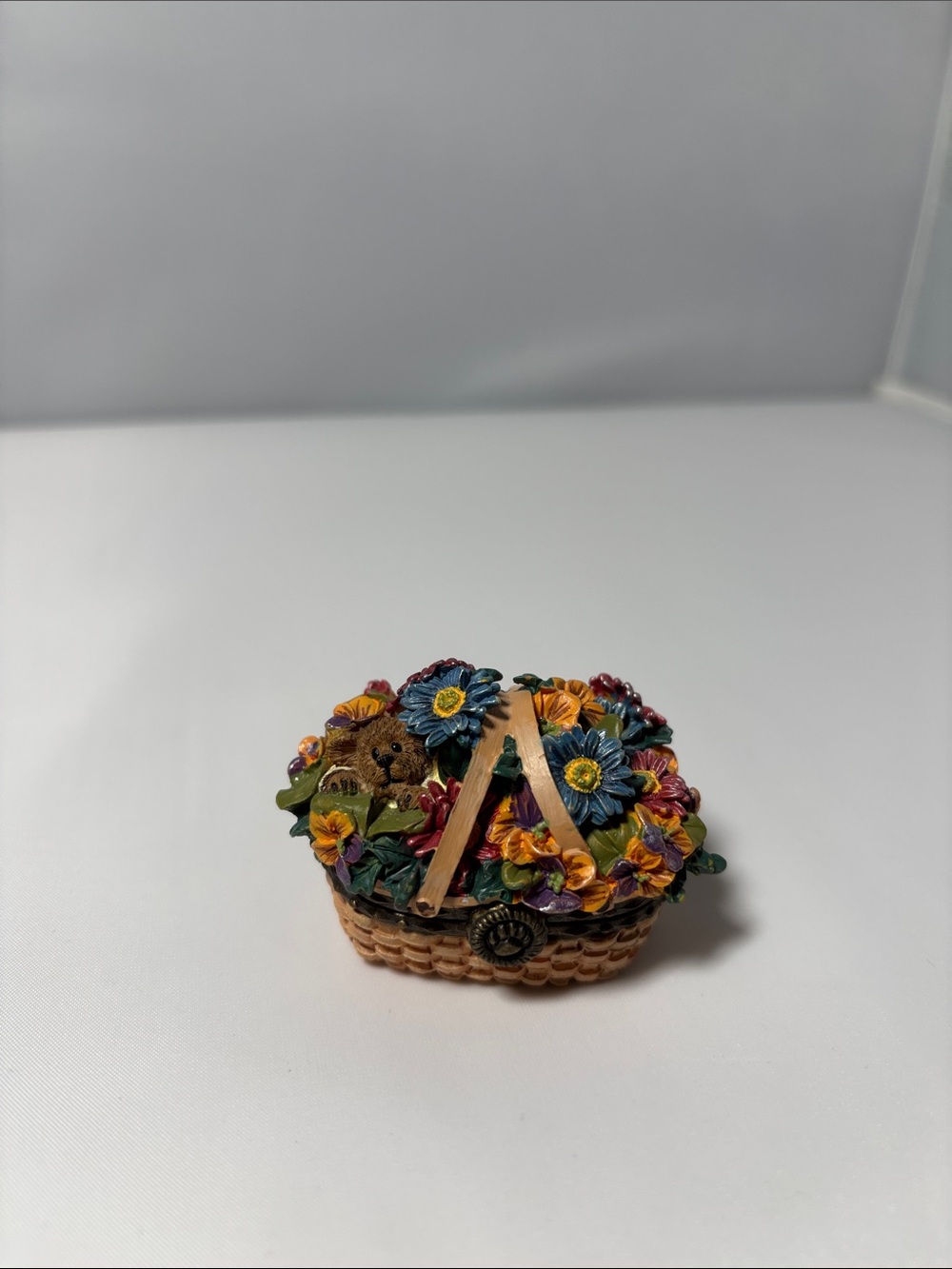 Boyds and Longaberger Sage Basketblooms Treasure Box - Picture 7 of 14